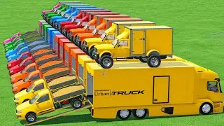 Mini Pickup vs Mini Ambulance Transporting With Trucks In Fs22 | Farming Simulator 22