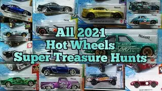 All Hot Wheels 2021 Super Treasure Hunts ( No Commentary )