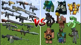 Which TaCZ Gun can Defeat the most Minecraft Mutant Monsters in a Row?