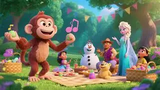 Elsa Monkey&rsquo;s Picnic Fun 3 🌳 | Fun Kids Song & Nursery Rhyme