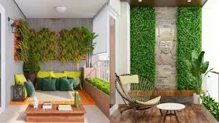 Small Balcony Decor | Balcony Makeover Ideas | Balcony Garden Patio Plants Seating Organization