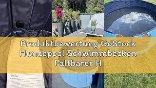 Produktbewertung GoStock Hundepool Schwimmbecken Faltbarer Hund 63