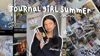 journal girl summer 🐚ᯓ★ vision board, bucket list + more! *summer journal vlog*