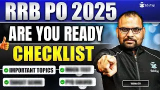 Checklist for RRB PO Preparation 2025 | How to Prepare for RRB PO | IBPS RRB PO Prelims Preparation