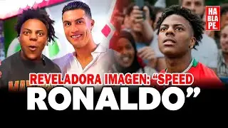 Un fan le da a iShowSpeed una imagen que alterna entre &eacute;l y Ronaldo dependiendo del &aacute;ngulo #noticias