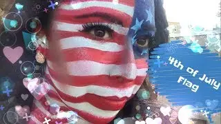 4th of July Flag/full-face  face painting