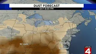 Saharan dust plume forecast: Michigan will get skirted by it