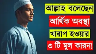আল্লাহ বলেছেন আর্থিক অবস্থা খারাপ হওয়ার ৩ টি মূল কারণ | Islamic Motivation | Islamic Video