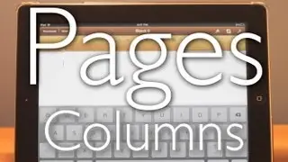 iPad 3 Pages Tutorial: How to add columns P6 iPad 2 1