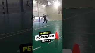 🎾🇷🇴 Nina Cristescu 🇷🇴 tennis forehand swing path (slow motion)  🇷🇴🎾