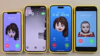 iPhoneX Vs iPhone14Pm Vs iPhone12Pm Vs iPhone8+ Incoming call FaceTime Outgoing call