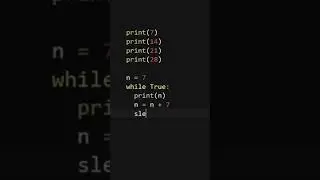 How to get all multiples of 7 in Python
