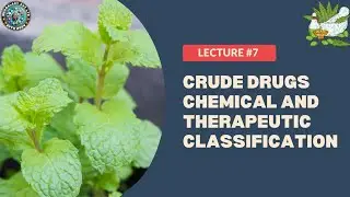 Crude Drugs: Chemical & Therapeutic Classification | Pharmacognosy Lecture 7