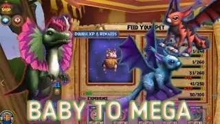 Wizard101: Pet Training Video Part 3 - Paleo Piggle, Frillasaur, Blaze Beast, Shadow Beast, Gryphon