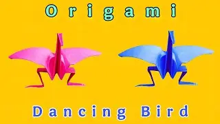Craft ideas - Dancing paper birds | Moving PAPER TOYS | Easy origami dancing bird | origami bird