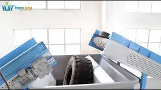 Double Shaft Tire Shredder For Cutting Car and Truck Tires