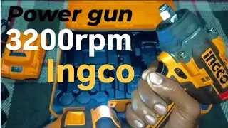 Ingco impact gun 3200rpm high speed power gan 
