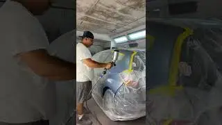 Rear quarter panel and rear bumper paint job!..