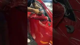 One piece side mirror wrap  #wrapping #vinyl