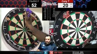 Sudesh Fitzgerald battles Cory Tkach in Juice&rsquo;s Online Matchplay! First to 16 legs!