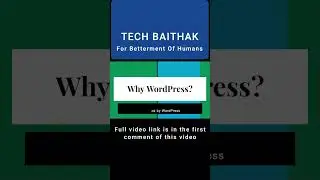 Why you should learn WordPress? #shorts #youtubeshorts #wordpress #wordpresstutorial #webdevelopment