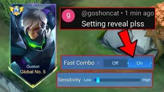 GLOBAL GUSION REVEAL SECRET SETTINGS TO BE FASTHAND THIS 2025 