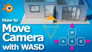 Blender: как управлять камерой с помощью клавиш WASD, навигация полёт/ходьба