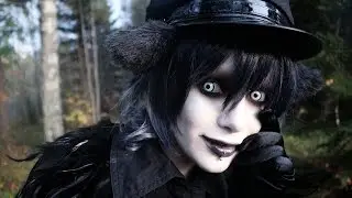 Black and brown smokey eye - Vinter svart inspired goth makeup