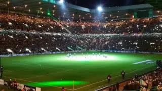 Celtic Park amazing light display | Celtic vs Red Bull Salzburg