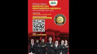PMB PRODI MAGISTER (S2) KENOTARIATAN UNISSULA SEMARANG GASAL 2025/2026