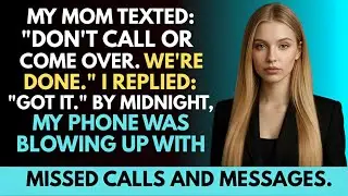 Mom Texted: “Don’t Call Or Come Over. We’re Done.” I Replied: “Got It.” Then Later...