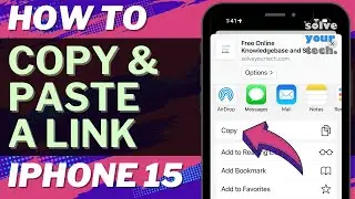 Как скопировать и вставить ссылку на iPhone 15