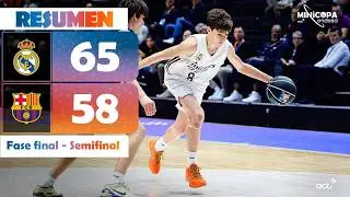 Real Madrid - Bar&ccedil;a (65 - 58) RESUMEN | Minicopa Endesa Valencia 2026