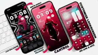 Customize miui lockscreen and enable depth effect and more features 🔥best lock screen theme for miui