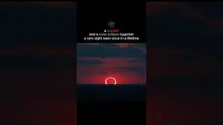 Sunset Meets Solar Eclipse 🌅🌑