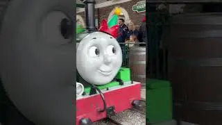 Festive Percy at Knapford Station #thomasandfriends #draytonmanor #christmas #youtubeshort