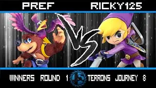 Terrons Journey 8 - Pref (Banjo) vs Ricky125 (Toon Link, Snake) - WR1