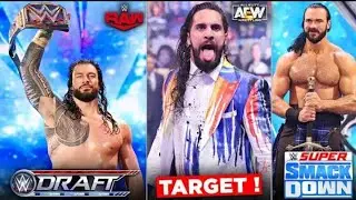 Roman Reigns DRAFTED to RAW 2021 SPOILER !, Seth Rollins TARGET AEW, WWE Super Smackdown 2021