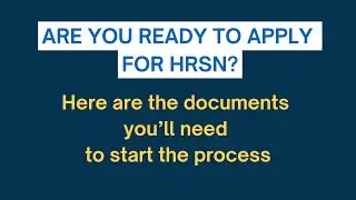 Documents needed to apply for HRSN
