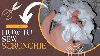 how to sew scrunchie #sewing #diy #scrunchies #trending #fanfavourite