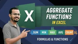 Aggregate Function In Excel.💻 ||Complete Tutorial Basic To Advance.💯