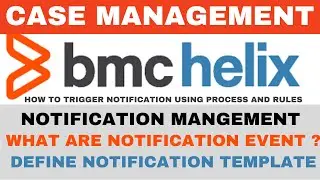 BMC Helix | Case Management Notification | Define Notification Events and Template | How to Trigger