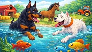 Premium Dogo & Doberman Female 😍 | Farm Life