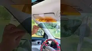 Car day and night anti-glare mirror sun visor 1