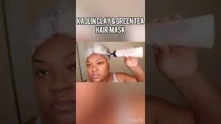 GREEN TEA & KAOLIN CLAY MASK FOR GRAY HAIR | BRIGHTEN GRAY HAIR & HELPS SHEDDING | GREY HAIR #SHORTS
