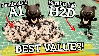 Bambu Lab H2D vs Bambu Lab A1 - How Much Will You Save? Which One For 3D Printing Business in 2025?!