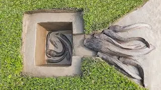 Fishing Video | Smart Boy Build Fish Trap By Muddy Soil | Catch Fishing