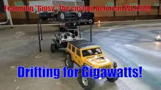Mini Delorean custom WL K989!Drifting for Gigawatts! Drift, Jumps and Fire! Relaxing RC Adventures!