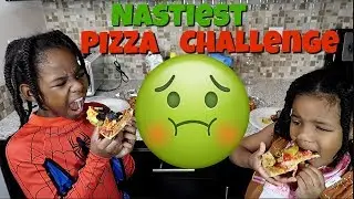 NASTIEST PIZZA CHALLENGE EVER!!!! LIA AND MARI