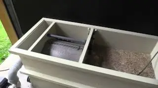trommel filter met bewegend bed filter